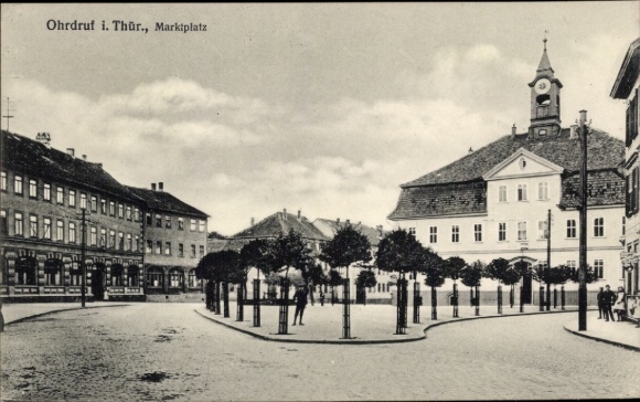 KP Ohrdruf w Turyngii, rynek, ratusz