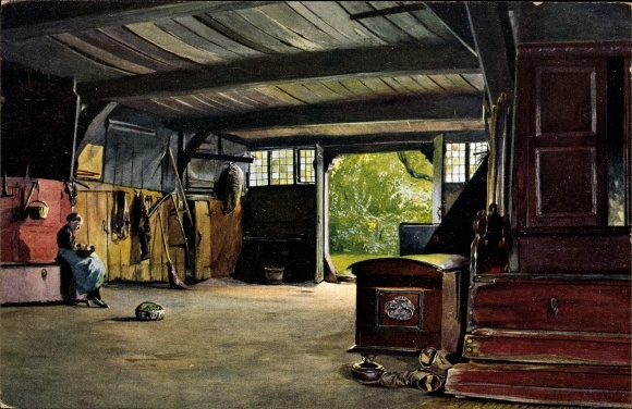 Artist PC Hamburg Bergedorf Neuengamme, Groot Dähl in the cottage of the Wwe. Hitscher