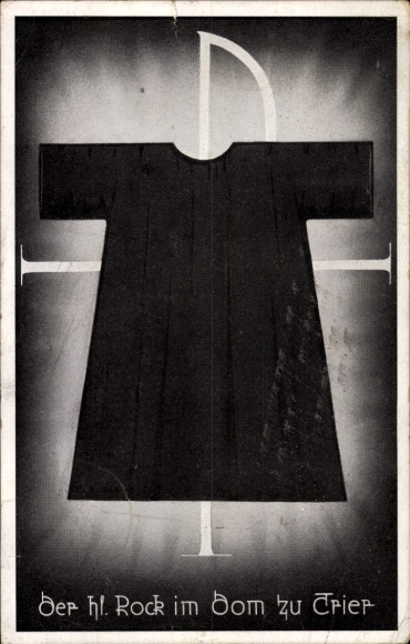 Postcard Trier on the Moselle, The Holy Coat in the Cathedral