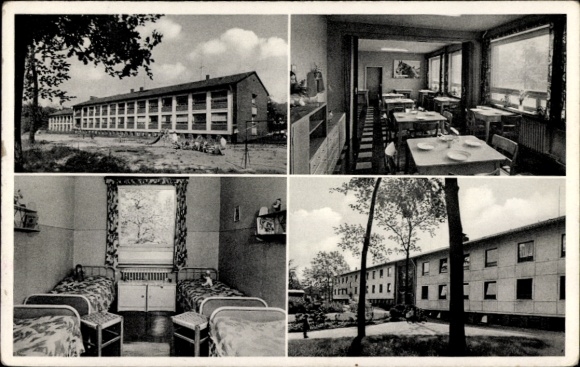 Ak Castrop Rauxel im Ruhrgebiet, Kinderwohnheim der Heilsarmee, Holzstraße 17, Innenansicht