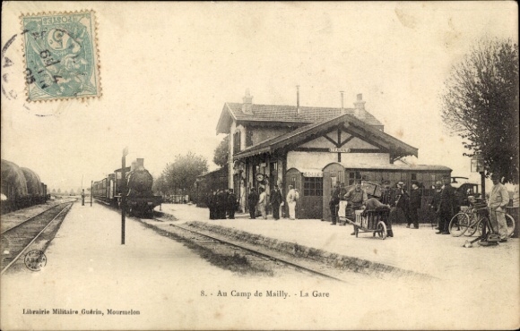 Ansichtkaart Mailly le Camp Aube, Gare