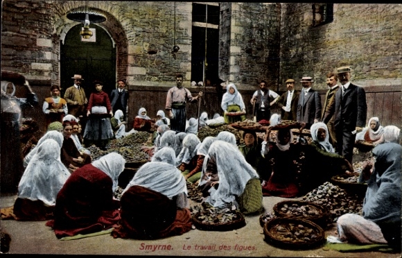 Ak Smyrna Izmir Türkei, Travail des figues