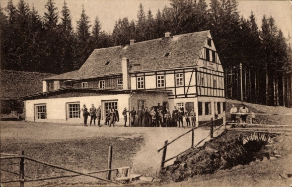 Ak Neudorf Sehmatal im Erzgebirge, Chemnitzer Wanderheim an der Vierenstraße