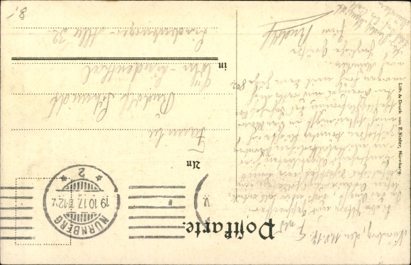 Artist Postcard Jodolfi, punishment of forced labour, convicted criminal with wheelbarrow, shame bell