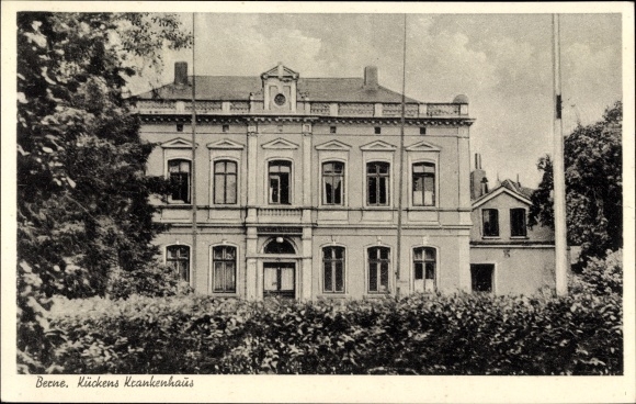 Postcard Berne in the Wesermarsch, Kückens hospital
