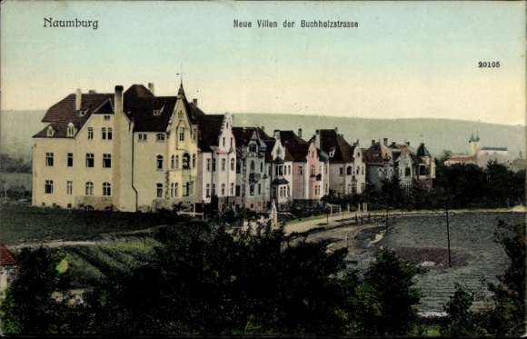 Ak Naumburg an der Saale, Neue Villen der Buchholzstraße