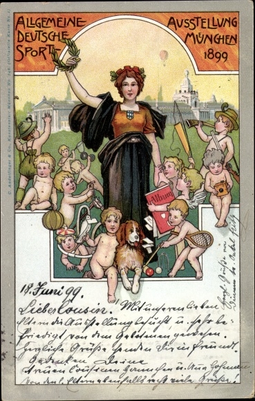 lito Monachium Bawaria, Generalna Niemiecka Wystawa Sportowa 1899