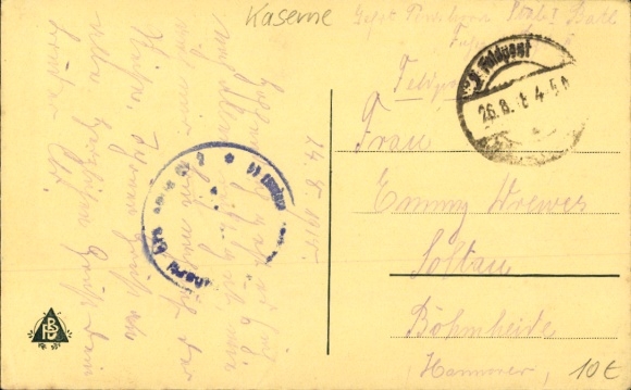 Postcard Namur Wallonia, Marie Henriette Barracks
