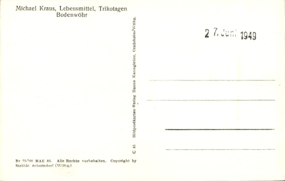 Postcard Bodenwöhr in the Upper Palatinate, aerial photograph