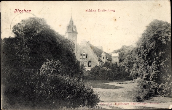 Postcard Breitenburg near Itzehoe in Holstein, view of Breitenburg Castle