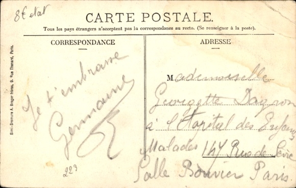 CPA Ivry-la-Bataille Eure, Portail et Avenue de Abbaye