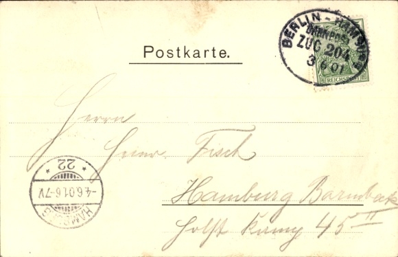 Postcard Pötrau Büchen in the Duchy of Lauenburg, station restaurant, station