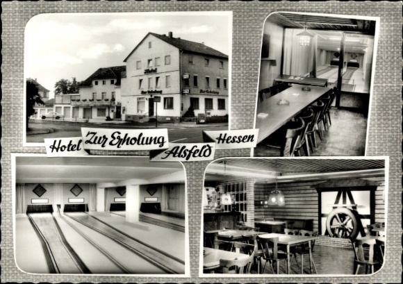 Ak Alsfeld in Hessen, hotel voor ontspanning, bowlingbaan