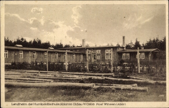 Postcard Kolonie Oldau Hambühren in Lower Saxony, country home of the Humboldt School