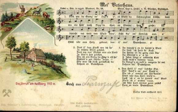30 individual song cards, Anton Günther