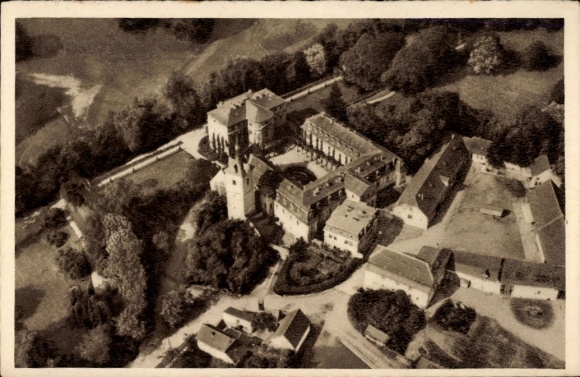 Postcard Ettersburg in Thuringia, Ettersburg Castle, aerial photo, WHW Das schöne Germany