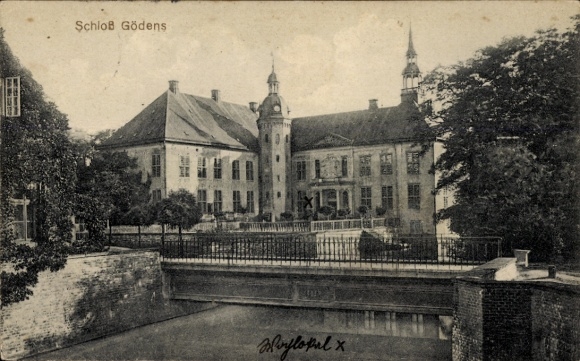 Postcard Gödens Sande in Friesland, Gödens Castle
