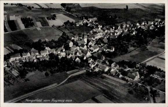 Ak Hengstfeld Wallhausen in Württemberg, Fliegeraufnahme