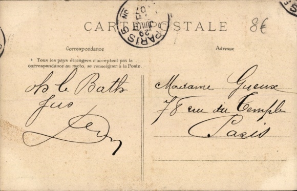 Postcard Villennes sur Seine Yvelines, Entree du Parc