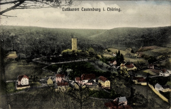 Postcard Tautenburg in Thuringia, general view