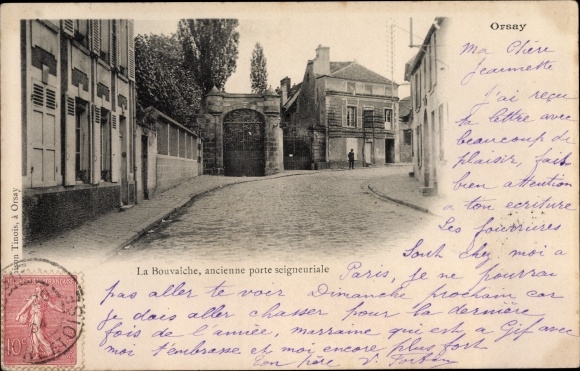 Ak Orsay Essonne, La Bouvaîche, Porte Seigneuriale