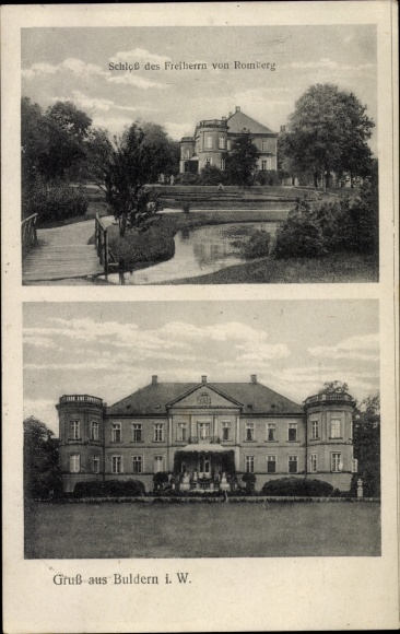 KP Buldern Dülmen w Münsterland, zamek barona von Romberga