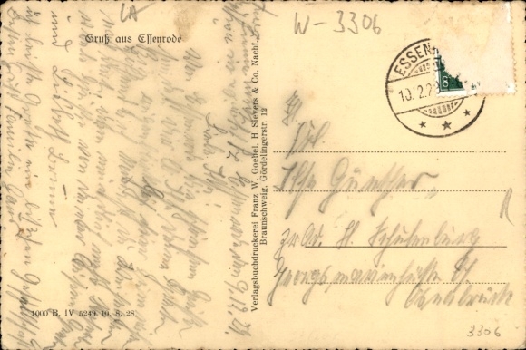Postcard Essenrode apprenticeship in Lower Saxony, Lüneburg Castle, commercial building, sandstone rocks