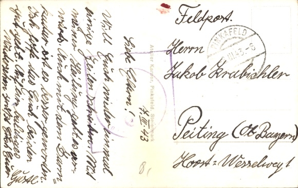 Photo Postcard Pinkafeld in Burgenland Styria, barracks