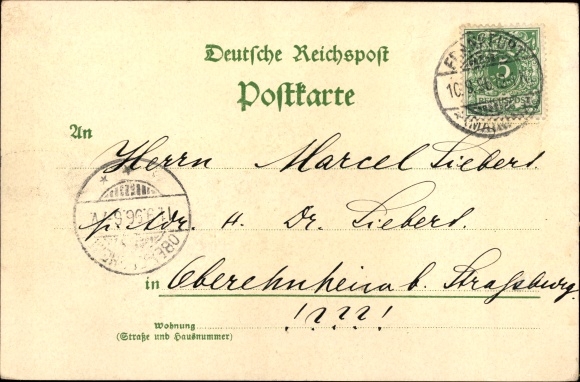 Chromo-Litho Berlin Treptow, trade exhibition 1896, Spandau Gate
