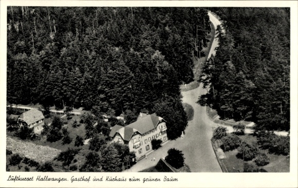 Ak Hallwangen Dornstetten im Schwarzwald Württemberg, Fliegeraufnahme