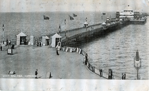 Metal PC Morecambe Lancaster Lancashire England, West End Pier