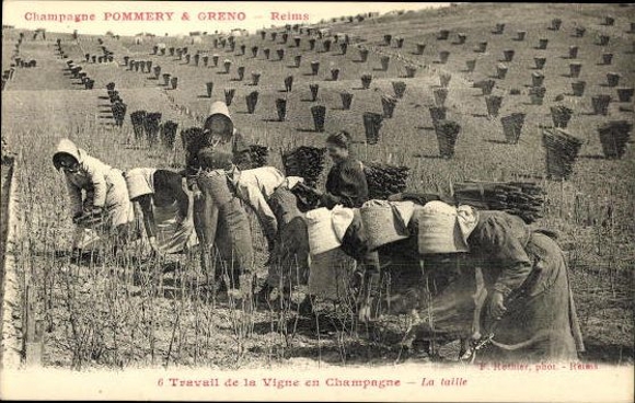 Set with 40 PCs Reims, Caves Pommery, envelope
