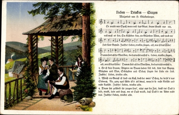 Song Ak Mückenberger, Hilmar, Love, Drink, Sing