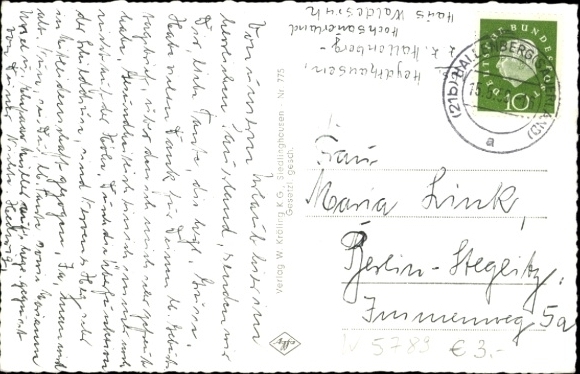 Ak Hallenberg im Hochsauerland, Totalansicht, Haus Waldesruh, Außenansicht