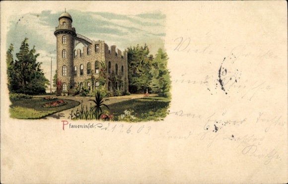 Litho Berlin Zehlendorf Wannsee, Pfaueninsel
