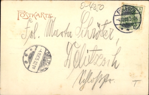 Postcard Lutherstadt Eisleben, Café Monopol, Billiards Salon, Coffee, Old German Room