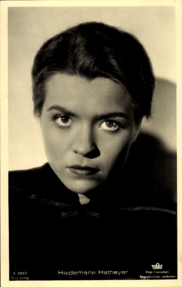 Ak Schauspielerin Heidemarie Hatheyer, Portrait, Autogramm