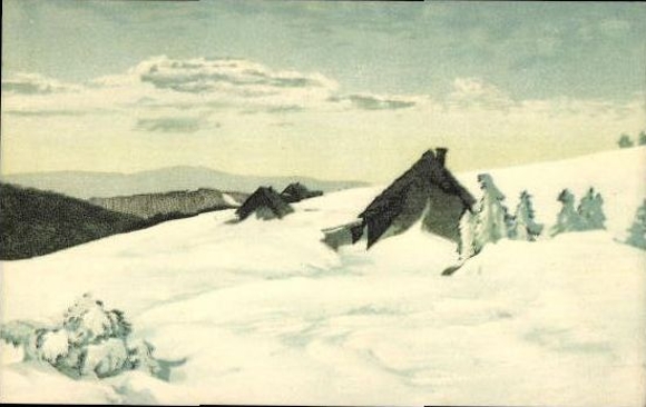 Set of 10 PCs in envelope, Friedrich Iwan, Giant Mountains Series 2