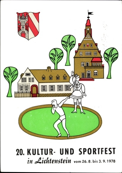 Artist PC Lichtenstein Callnberg, 20th culture and sports festival 1978, coat of arms