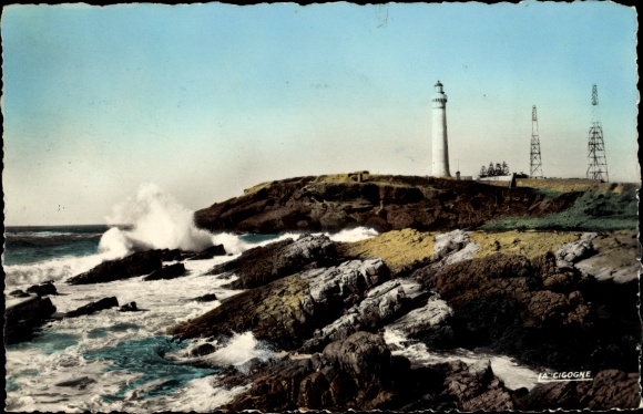 Postcard Casablanca Marokko, Phare d&#39;El-Hank
