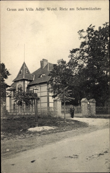Ak Wendisch Rietz im Kreis Oder Spree, Villa Adler