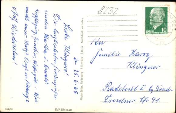 Postcard Hirschsprung Altenberg in the Ore Mountains, holiday home Waldhaus and Ladenmühle