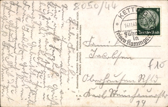 Postcard Kettwig Essen in the Ruhr area, Charlottenhof, NSV mothers' convalescent home of the Essen district