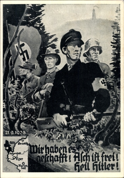 KP Udało się, Asch jest wolny, 21 września 1938, Sudety, Wielkie Niemcy
