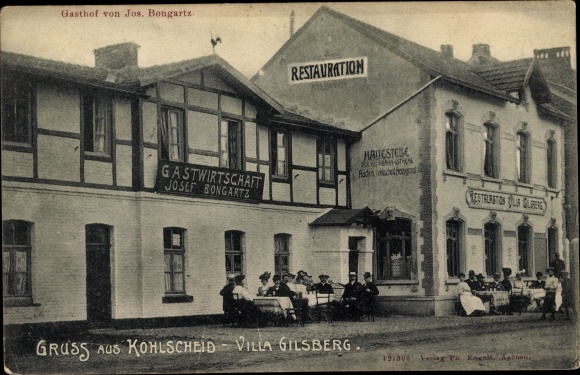 Ak Kohlscheid Herzogenrath Nordrhein Westfalen, Gasthof, Restauration Villa Gilsberg