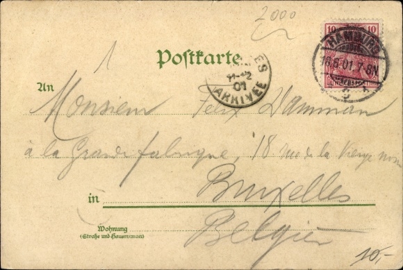 lito Hamburg Mitte Altstadt, Alter Jungfernstieg, ratusz, dziewczyna w stroju czterech krajów