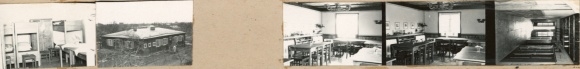 Contact print photos Berlin Neukölln Buckow, Wildmeisterdamm, Dunke & Co., 5 photos approx. 4x2 cm