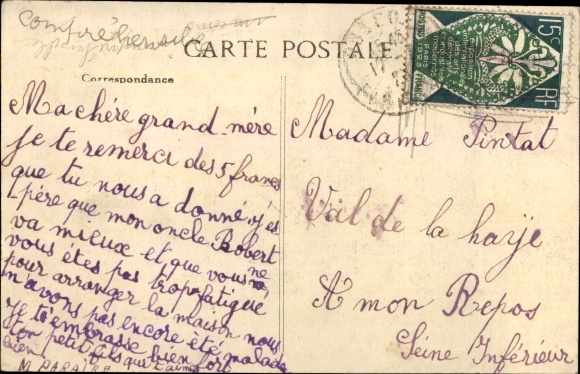 Postcard Roscoff Finistère, Le Sanatorium Marin, View of Laber Bay