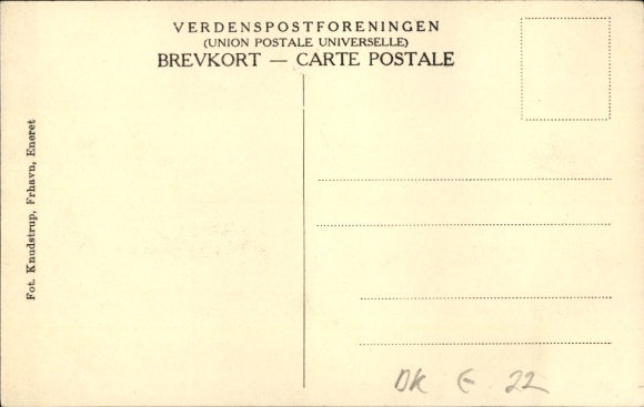 Postcard Frederikshavn Denmark, train station, post and telegraph station, horse-drawn carriage