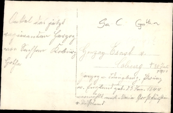Photo Postcard Duke Ernst II of Saxe Coburg Gotha, portrait